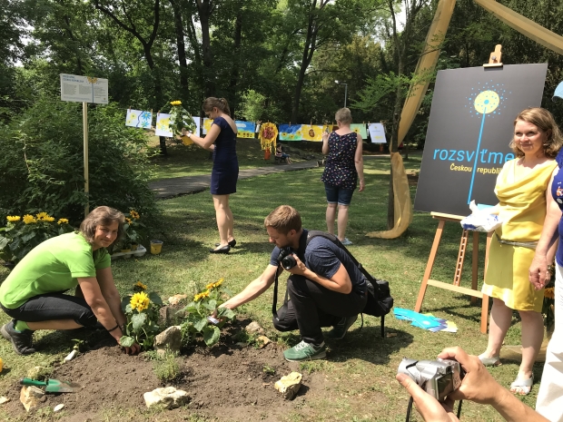 slunečnice a roztroušená skleróza - Praha 2018